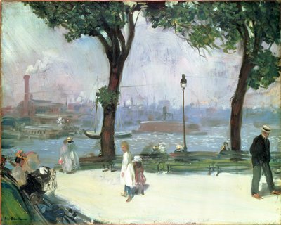 East River Park, um 1902 von William James Glackens
